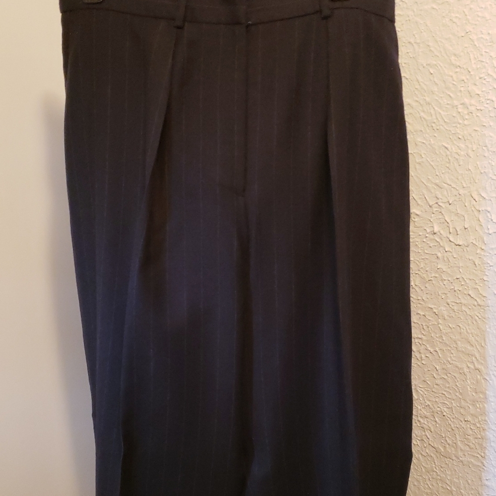 Jones New York Charcoal Pinstripe Dress Pants